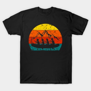 Retro Vintage Whitewater Rafting Boat T-Shirt